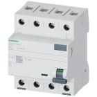 SIEMENS - Interruttore differenziale, a 4 poli, tipo A, In: 80 A, 30 mA, Un AC: 400 V, SIGRES 5SV33476KK12