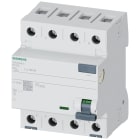SIEMENS - Interruttore differenziale, a 4 poli, tipo A, In: 63 A, 30 mA, Un AC: 500 V