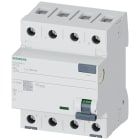 SIEMENS - Interruttore differenziale, a 4 poli, tipo A, In: 40 A, 100 mA, Un AC: 400 V 5SV34446