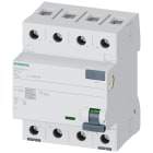 SIEMENS - Interruttore differenziale, a 4 poli, tipo A, selettivo, In: 63 A, 100 mA, Un AC: 400 V 5SV34468