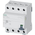 SIEMENS - Interruttore differenziale, a 4 poli, tipo B+, con breve ritardo, In: 25 A, 300 mA 5SV36424KK14