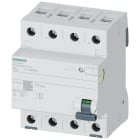 SIEMENS - Interruttore differenziale, a 4 poli, tipo B, con breve ritardo, In: 40 A, 300 mA