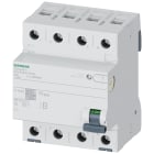 SIEMENS - Interruttore differenziale, a 4 poli, tipo B, selettivo, In: 63 A, 300 mA, Un AC: 400 V