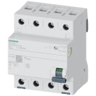 SIEMENS - Interruttore differenziale, a 4 poli, tipo B, con breve ritardo, In: 80 A, 300 mA