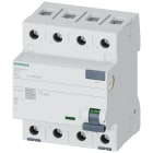 SIEMENS - Interruttore differenziale, a 4 poli, tipo A, In: 80 A, 300 mA, Un AC: 500 V 5SV36576