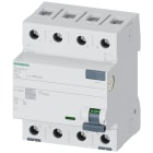 SIEMENS - Interruttore differenziale, a 4 poli, tipo A, selettivo, In: 63 A, 1000 mA, Un AC: 400 V 5SV38468