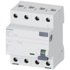 SIEMENS - Interruttore differenziale, a 4 poli, tipo AC, In: 63 A, 30 mA, Un AC: 400 V 5SV43460