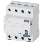 SIEMENS - Interruttore differenziale, a 4 poli, tipo AC, In: 80 A, 30 mA, Un AC: 400 V 5SV43470