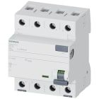 SIEMENS - Interruttore differenziale, a 4 poli, tipo AC, In: 80 A, 500 mA, Un AC: 400 V 5SV47470