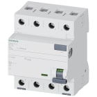 SIEMENS - Interruttore differenziale, a 4 poli, tipo AC, In: 80 A, 500 mA, Un AC: 400 V