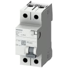 SIEMENS - Interruttore differenziale, a 2 poli, tipo A, In: 25 A, 30 mA, Un AC: 230 V edilizia residenziale