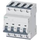 SIEMENS - Interruttore magnetotermico 400 V 10 kA, a 3+N poli, B, 6 A, P=70 mm