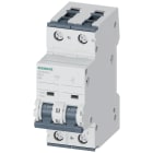 SIEMENS - Interruttore magnetotermico corrente universale DC 440 V AC 400 V 10 kA, a 2 poli, C, 6 A