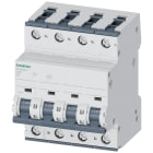 SIEMENS - Interruttore magnetotermico 400 V 6 kA, a 4 poli, C, 6 A, P=70 mm
