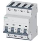 SIEMENS - Interruttore magnetotermico 400 V 6 kA, a 4 poli, C, 8 A, P=70 mm 5SY64087