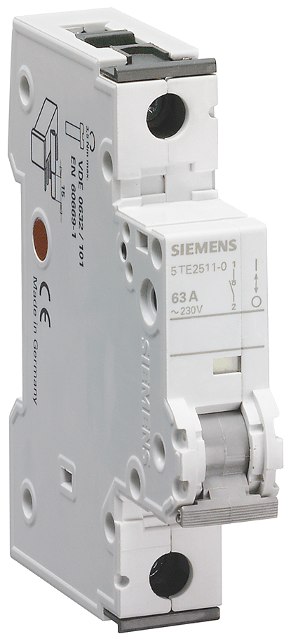 SIEMENS - INT. MAN-SEZ 63A 230VCA 1P ACCESS. 1UM