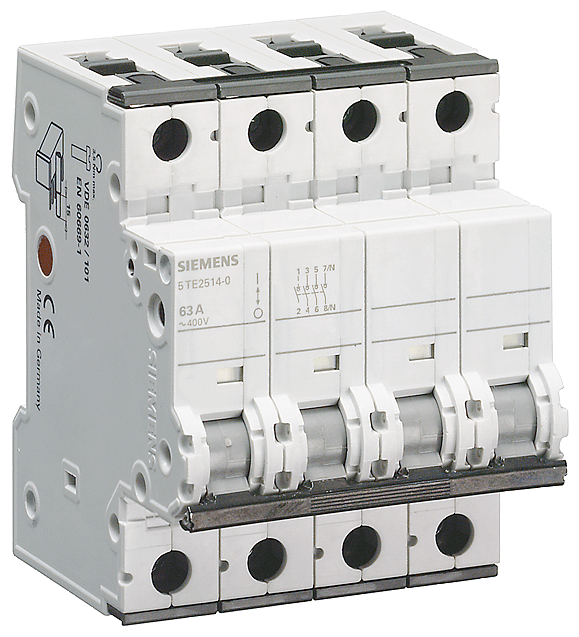 SIEMENS - Interruttore 400 V a 3+N poli 63 A