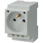 SIEMENS - Presa 16 A con spina di messa a terra secondo CEE 7 per montaggio in quadri di distribuzione