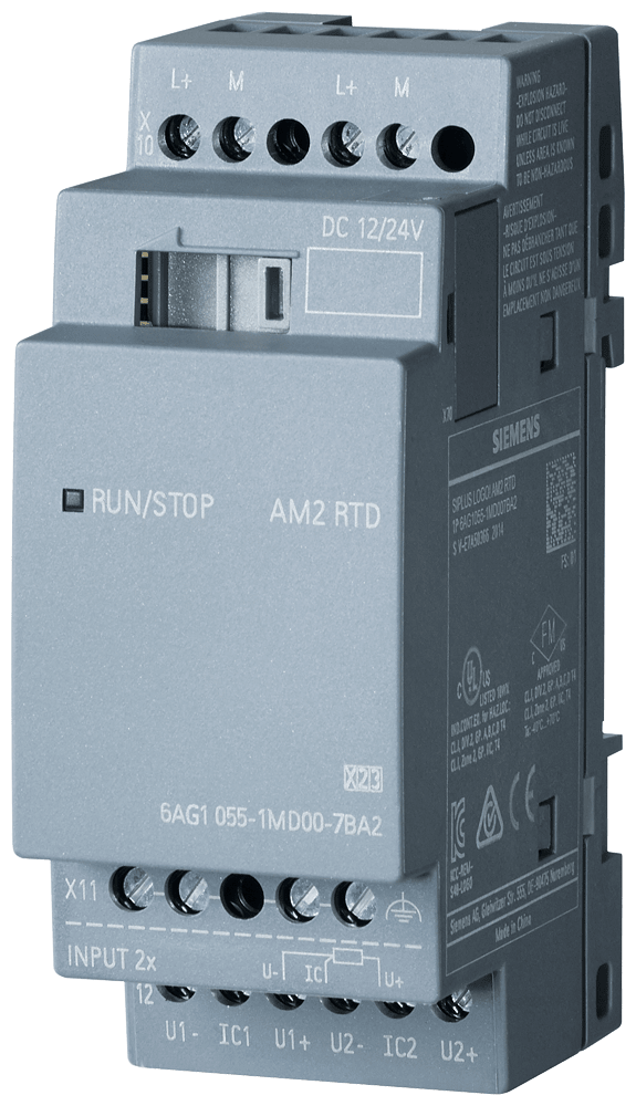SIEMENS - SIPLUS LOGO! AM2 RTD per LOGO! 8, -40 ... +70 °C con Conformal Coating based on 6ED1055-1MD00-0BA2 6AG10551MD007BA2