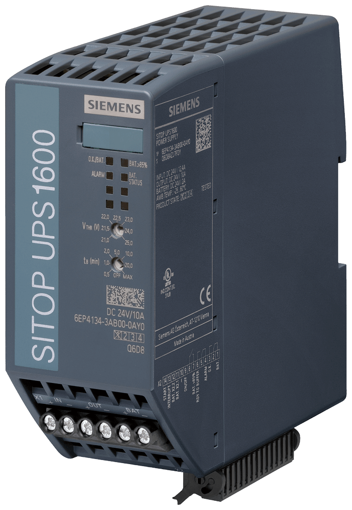 SIEMENS - SIPLUS PS UPS1600 10A basato su 6EP4134-3AB00-0AY0 con Conformal Coating, -25…+70°C, alimentatore di continuità , ingresso: DC 24 V uscita: DC 24 V... 6AG11343AB007AY0