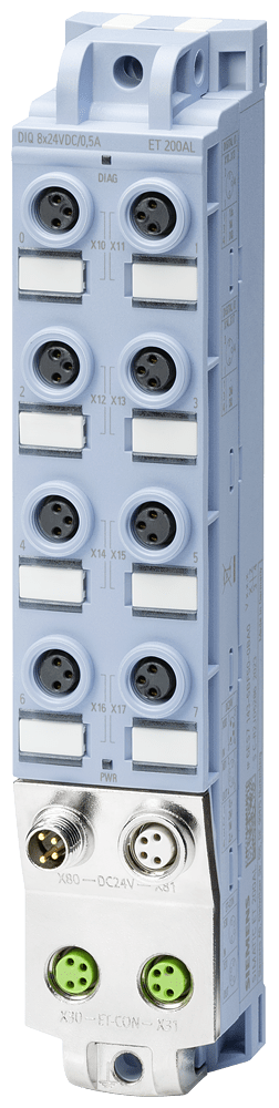 SIEMENS - ET 200AL, DIQ 8X24VDC/0,5A, 8XM8