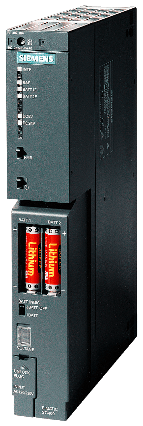 SIEMENS - PCS 7 PS405,DC24/48/60V,10A,RED XTR 6ES74050KR020AA1