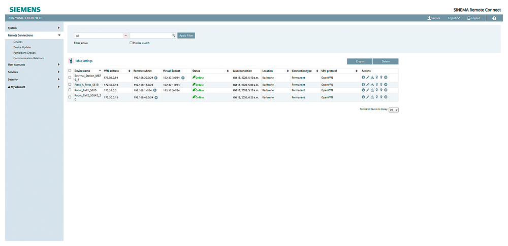 SIEMENS - SINEMA RC Identity and Access Management License (IAM), abilitazione del collegamento del server SINEMA RC alla gestione utenti centrale , Online S...
