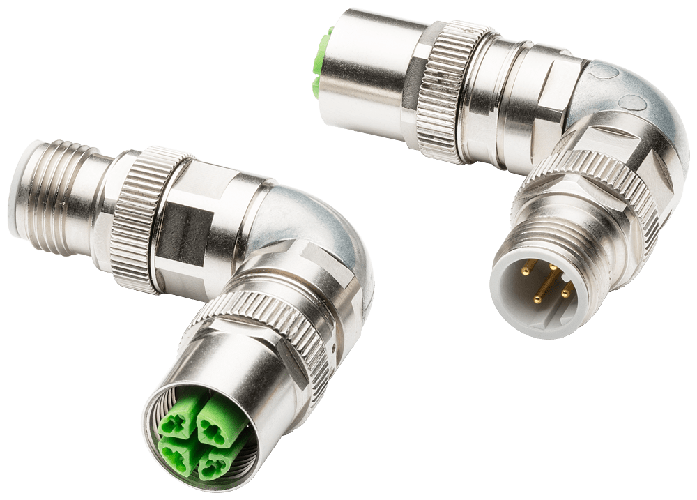 SIEMENS - IE Adapter M12-D/M12-X. Cat5e. presa M12 D-coded su connettore M12 X-coded