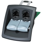 SIEMENS - IE Insert 2 FE, inserto rimovibile per RJ45 Modular Outlet Base Module, 4 pezzi 6GK19011BK000AA1