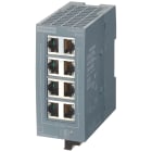 SIEMENS - SCALANCE XB008, unmanaged switch, 8x RJ45