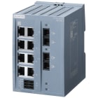 SIEMENS - SCALANCE XB108-2, unmanaged switch, 8x porte 10/100 Mbit/s, 2x 100 Mbit/s MM SC 6GK51082BD002AB2