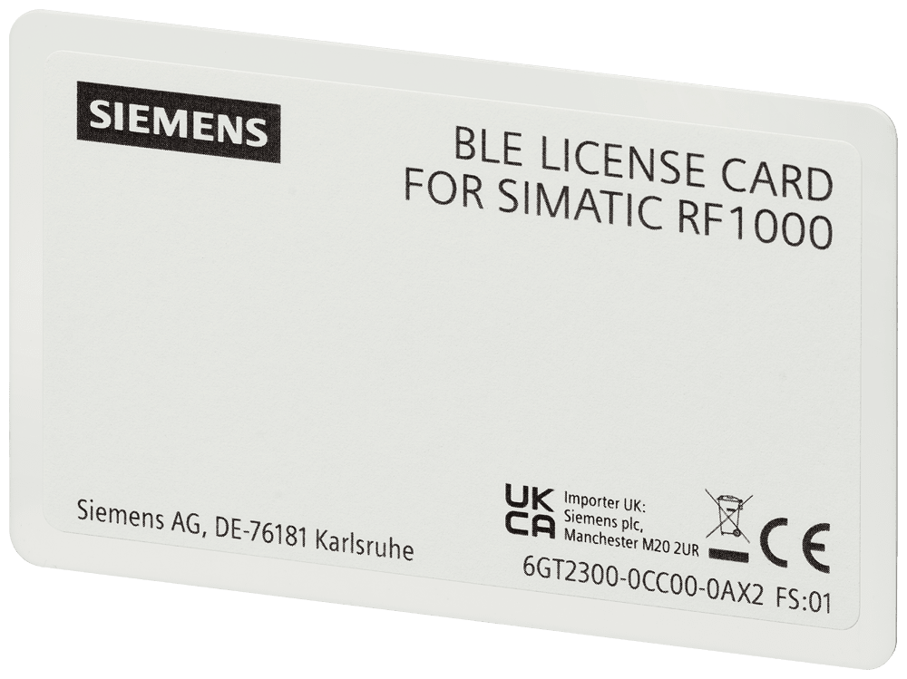 SIEMENS - Per lattivazione della funzione Bluetooth per RF1040R e RF1070R 6GT23000CC000AX2