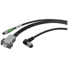 SIEMENS - Cavo con connettore, confez., connettore M8, RS232 tra RF200/300 reader e PC, 5m 6GT28914KH500AX1