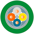 SIEMENS - Cavo IE FC TP Std. GP; 2 x senza; 2x2;50 m; Cat5e; PVC; robusto 6XV18402AN50