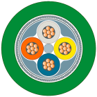 SIEMENS - IE FC TP MARINE CABLE SOLD BY THE M 6XV18404AH10