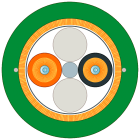 SIEMENS - PCF Trailing Cable 200/230, 2x 2 conn. ST, PUR, utensile di inserimento, 150m 6XV18613CT15