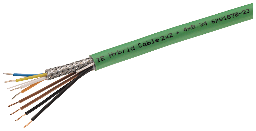 SIEMENS - IE Hybrid Cable 2 x 2+4 x 0,34, 4 x Cu 0,75 mm + 4 x Cu 0,34 mm², a metraggio
