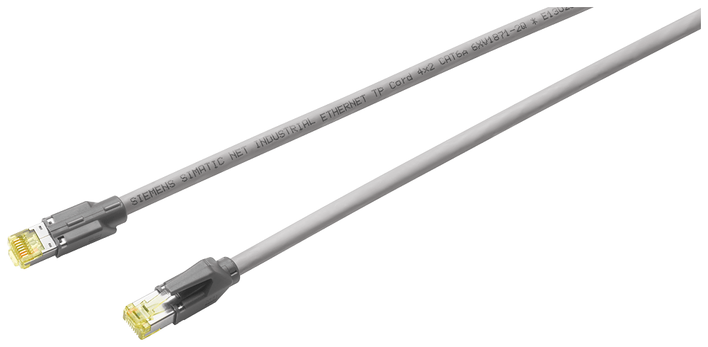 SIEMENS - IE TP Cord RJ45/RJ45 4x2, 2x connettori RJ45 4x2, CAT6A, 0,5m