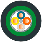 SIEMENS - IE GROUND CABLE 2X2 SOLD BY THE M 6XV18712G