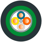 SIEMENS - IE GROUND CABLE 2X2 SOLD BY THE M 6XV18712G