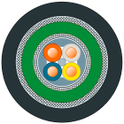SIEMENS - IE ROBUST GROUND CABLE 2X2, BY METER 6XV18712N