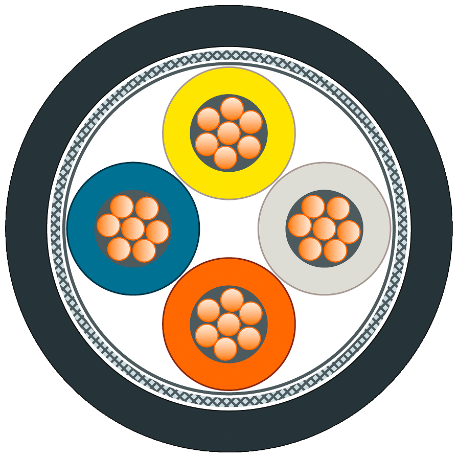 SIEMENS - IE TP TRAIN CABLE 2X2 CAT5, BY THE METER 6XV18712T