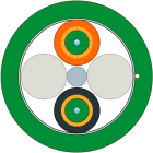 SIEMENS - FO FRNC CABLE (50/125) SOLD BY THE M 6XV18732E