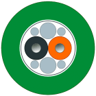 SIEMENS - POF Trailing Cable 980/1000, con fibra ottica polimero, UL,fornibile a metraggio