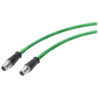 SIEMENS - Cavo IE TP;2 x M12;4x2;0,5 m;2 x X-cod.;IP65/67;Cat6A;senza alogeni;PUR;robusto