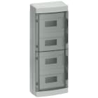 SIEMENS - SIMBOX Universal WP, quadro centralino da parete per montaggio sporgente, IP65 a 4 file, 72 UM, senza morsettiera