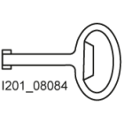 SIEMENS - Chiave a doppia mappa per spina 3 mm per quadri di distribuzione da pavimento SIKUS e da parete STAB