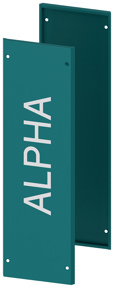 SIEMENS - PARETI LAT. MONOBL. VERDE H600 (COPPIA)