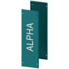 SIEMENS - ALPHA 630 Universal, parete laterale chiusa: IP43, basic verde blu A=600, P=250, 2 pezzi CK