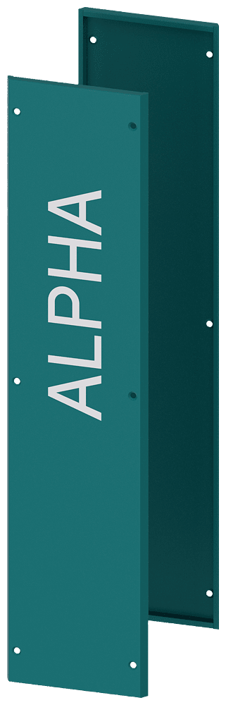 SIEMENS - PARETI LAT. MONOBL. VERDE H800 (COPPIA) 8GK91225KK01